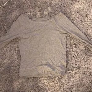 Abercrombie kids 3/4 sleeve gray tshirt